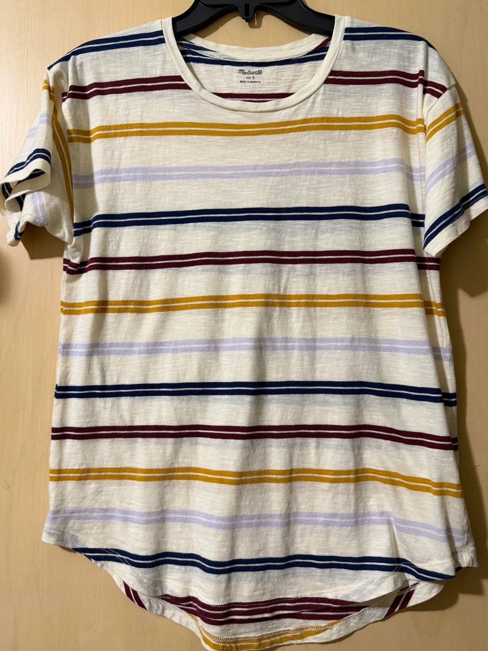 Madewell Sz S striped SS tee shirt